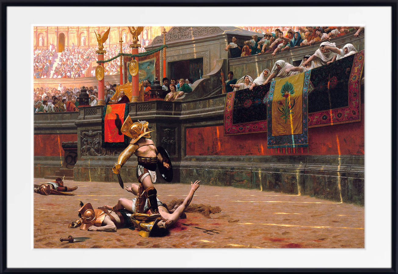 Jean-Léon Gérôme Print, Pollice Verso (1872)