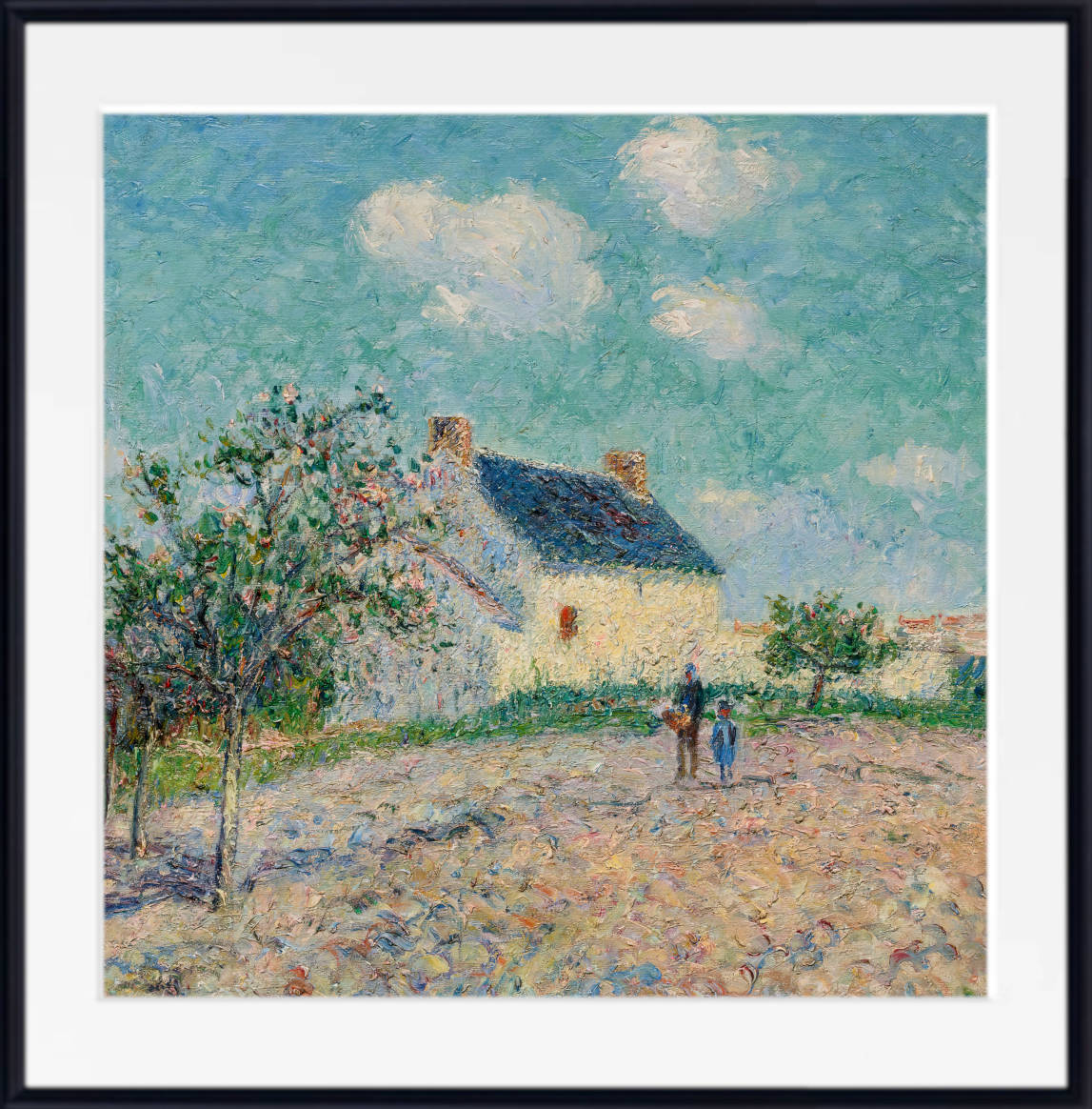 Gustave Loiseau Print, Apple trees in blossom (1907)