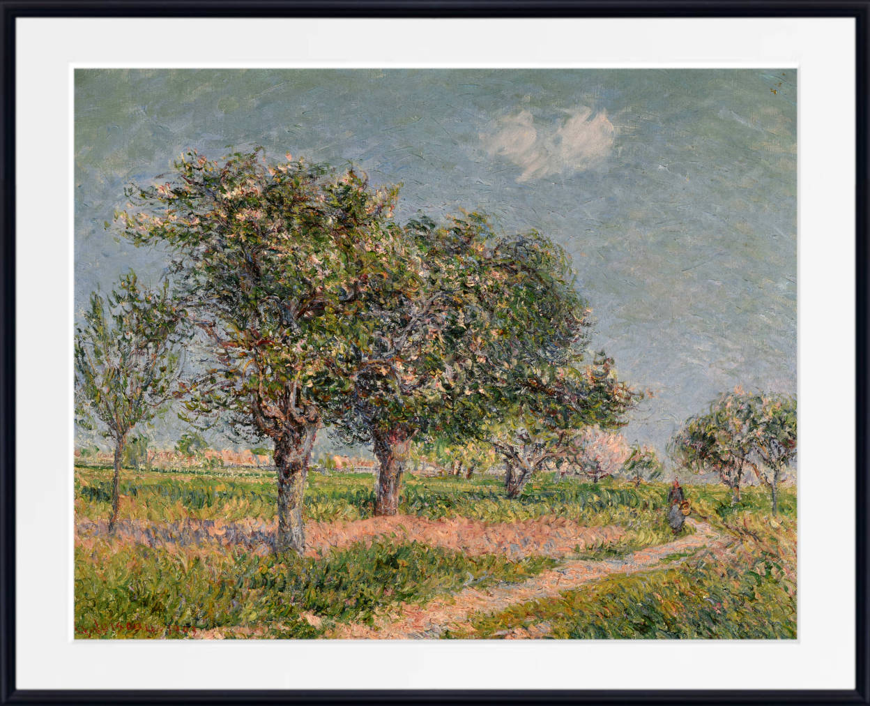 Gustave Loiseau Print, Apple trees in blossom in Normandy (1903)