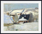 Paul Gauguin Print : Pont-Aven under the snow, or Snow effect (1888)