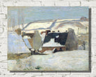 Paul Gauguin Print : Pont-Aven under the snow, or Snow effect (1888)