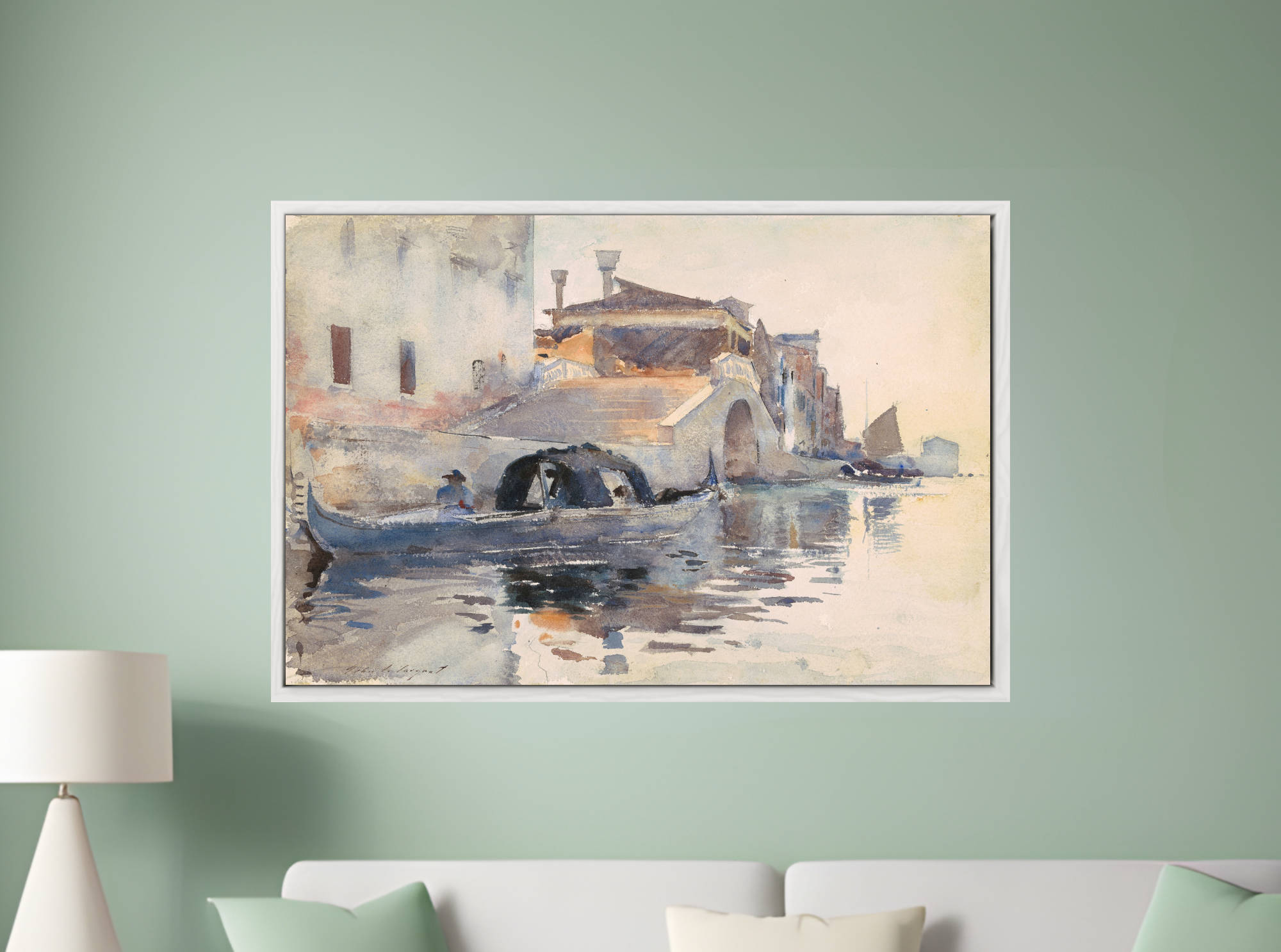 John Singer Sargent Print, Ponte Panada, Fondamenta Nuove, Venice (c. 1880)