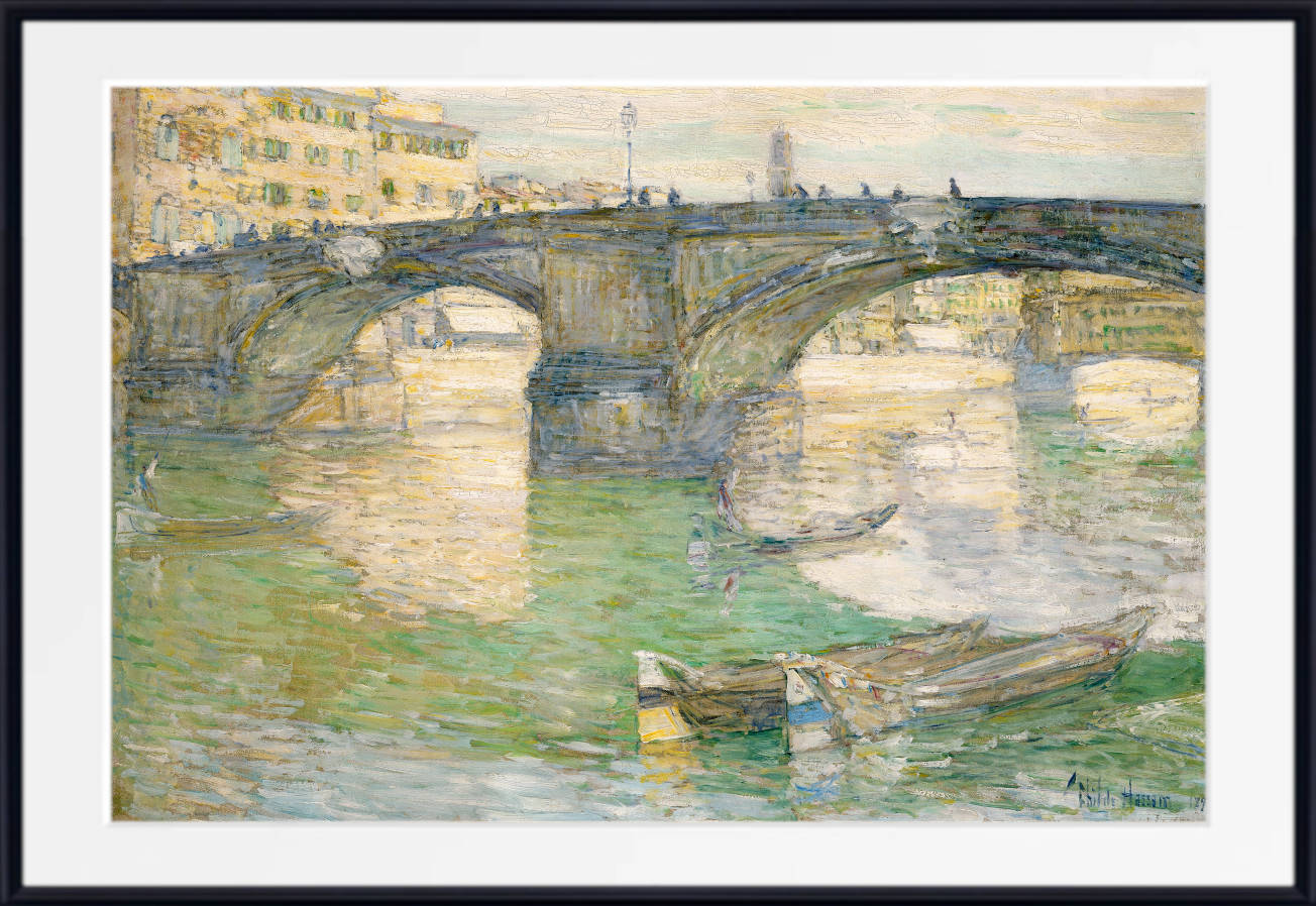 Frederick Childe Hassam Print : Ponte Santa Trinità (1897))