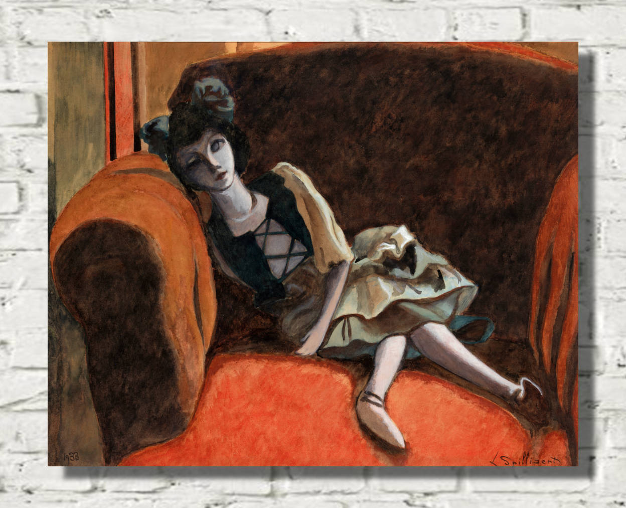 Léon Spilliaert Print, Self Portrait with Blue Sketchbook (1907