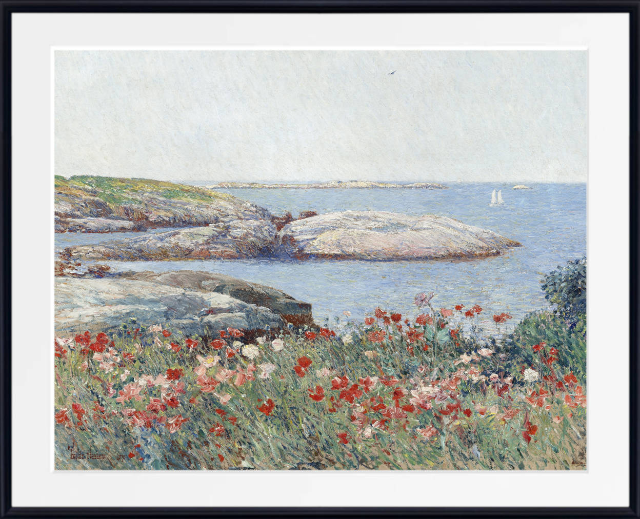 Frederick Childe Hassam Print : Poppies,Isles of Shoals (1891)