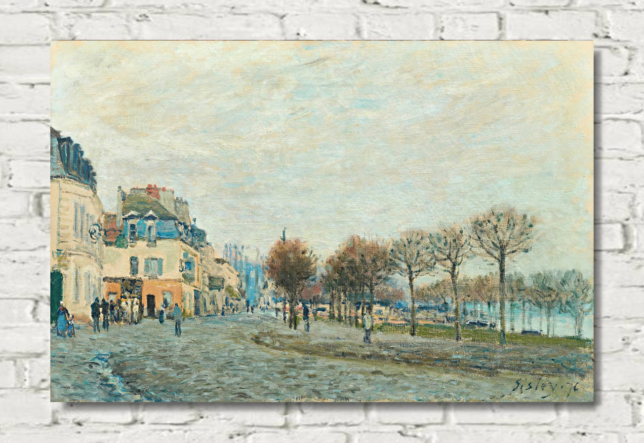 Alfred Sisley Print, Port-Marly before the flood (1876) – GalleryThane