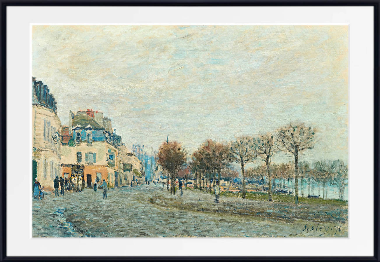 Alfred Sisley Print, Port-Marly before the flood (1876) – GalleryThane