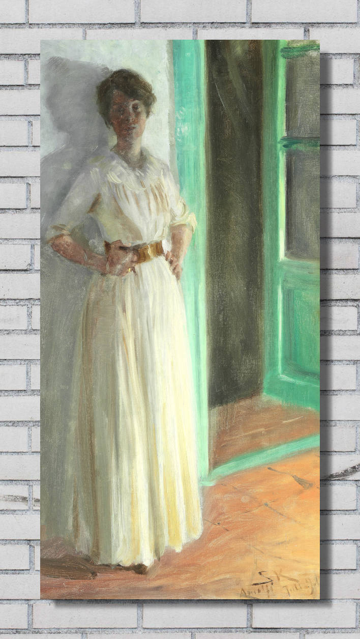 PS Krøyer Print, Portræt af Marie Krøyer (1890)