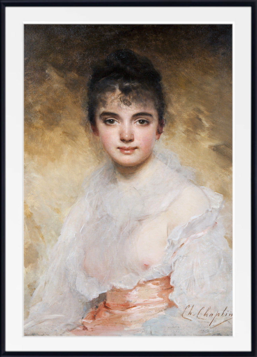 Portrait Of A Young Woman by Charles Chaplin