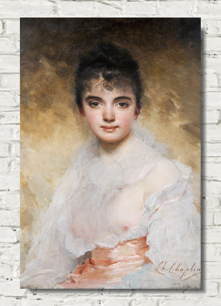 Portrait Of A Young Woman by Charles Chaplin