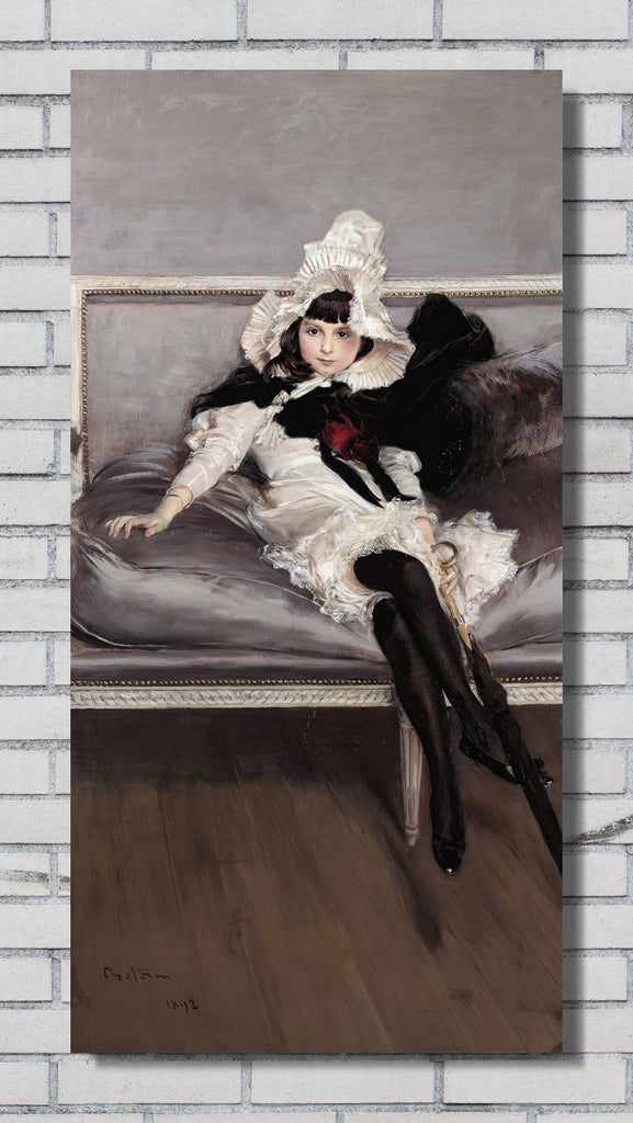 Portrait Of Giovinetta Errazuriz (1892) by Giovanni Boldini
