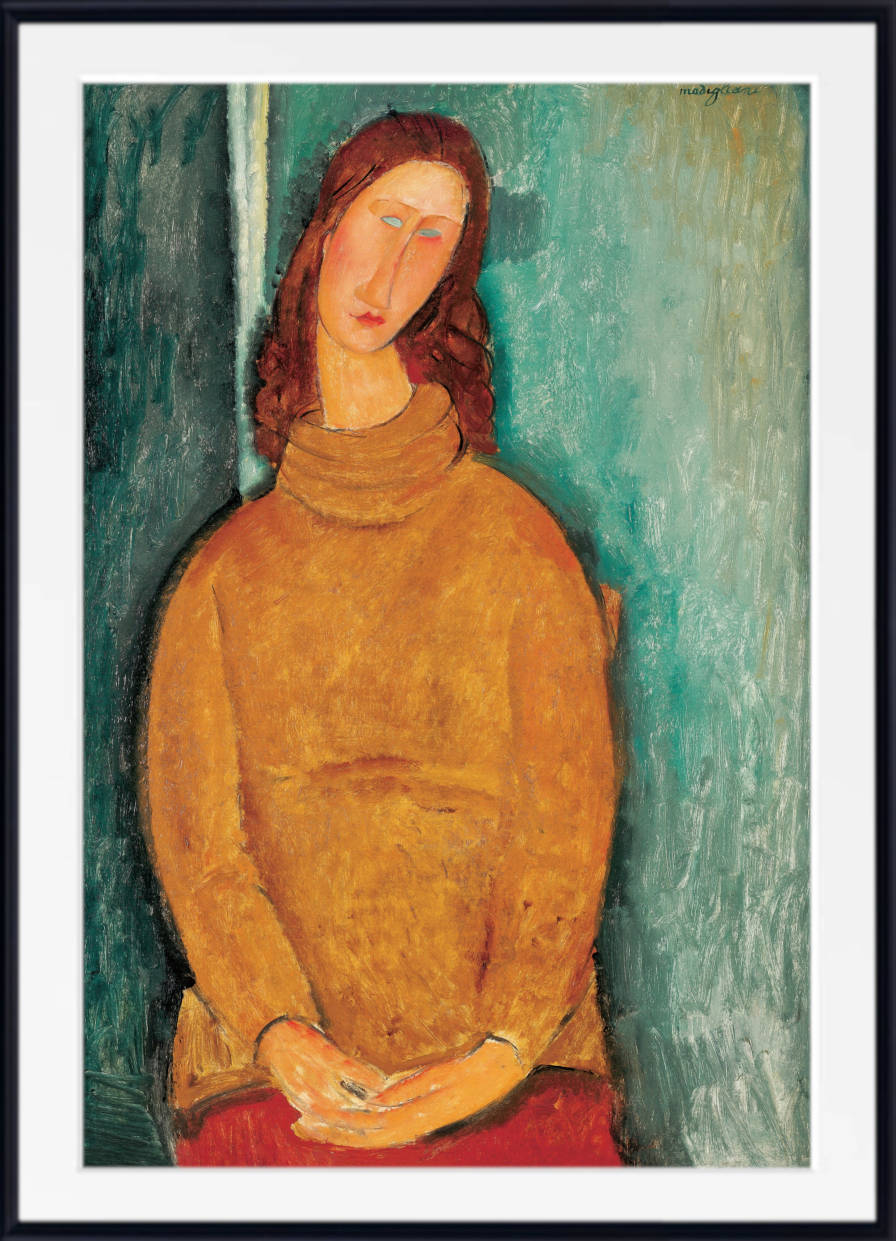 Amedeo Modigliani Wall Art Print : Portrait of Jeanne Hebuterne