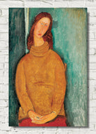 Amedeo Modigliani Wall Art Print : Portrait of Jeanne Hebuterne