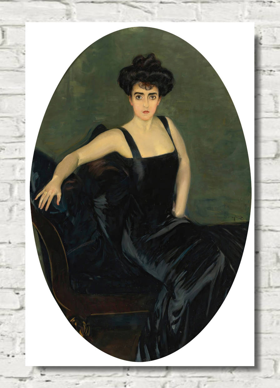 Joaquín Sorolla Print, Portrait Of Mrs. Esperanza Conill De Zanetti (1909)