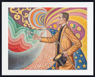 Paul Signac Opus 217.  Portrait of M. Félix Fénéon in 1890