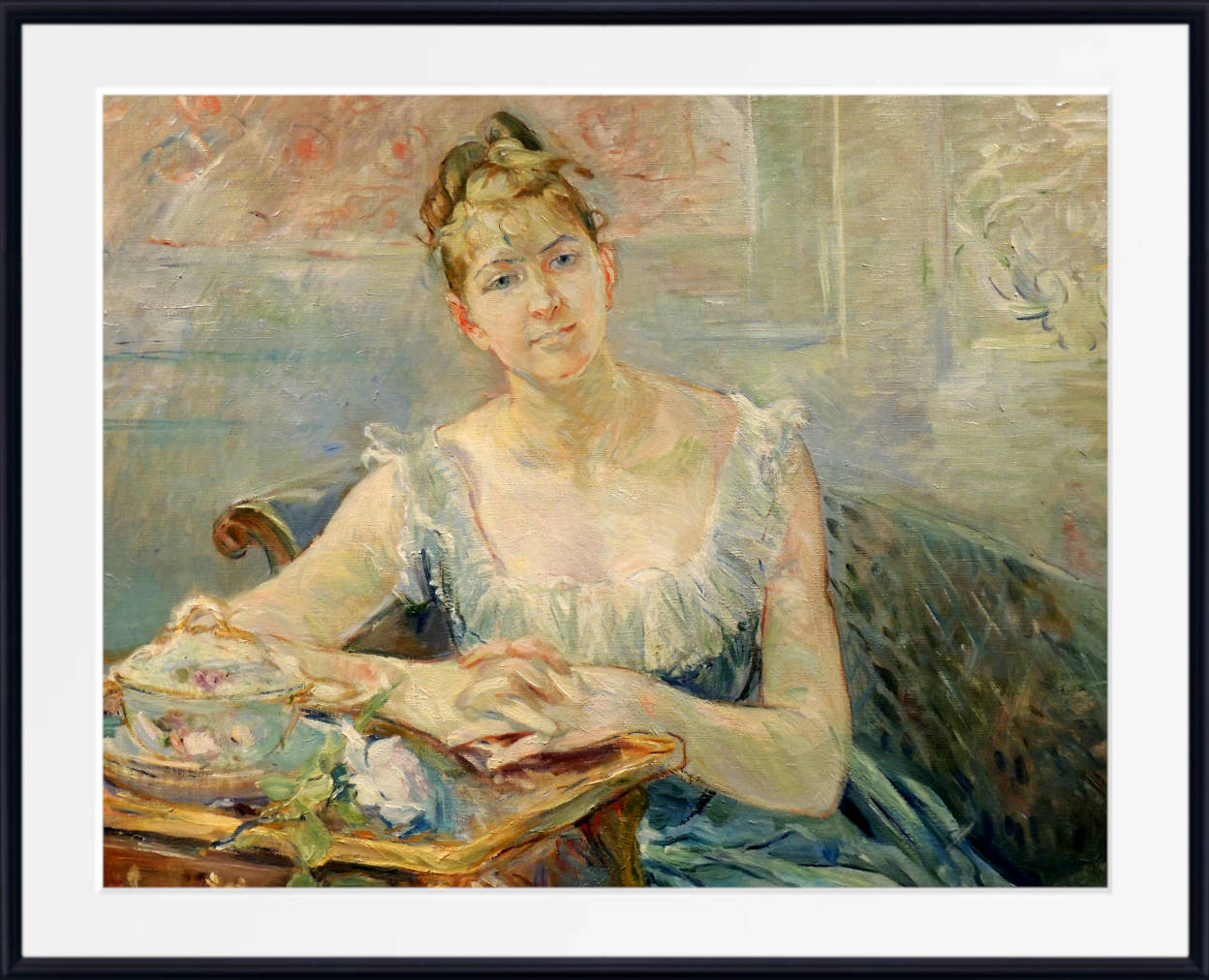 Berthe Morisot, French Fine Art Print : Portrait of Louise Riesener