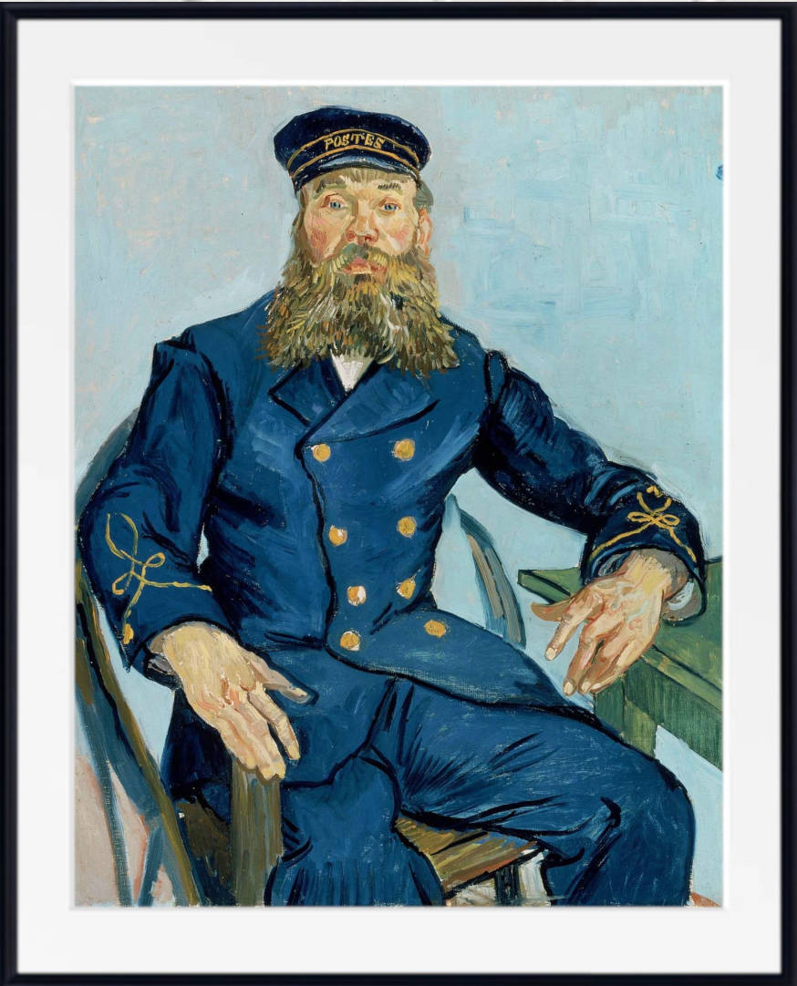 Vincent Van Gogh Fine Art Print, Portrait of the Postman Joseph Roulin