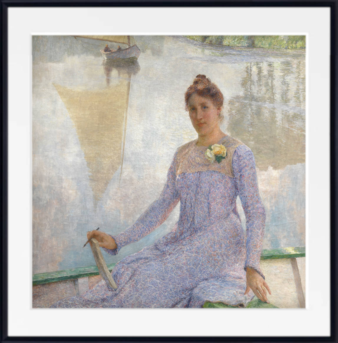 Emile Claus Print, Portrait of Anna de Weert (1899)