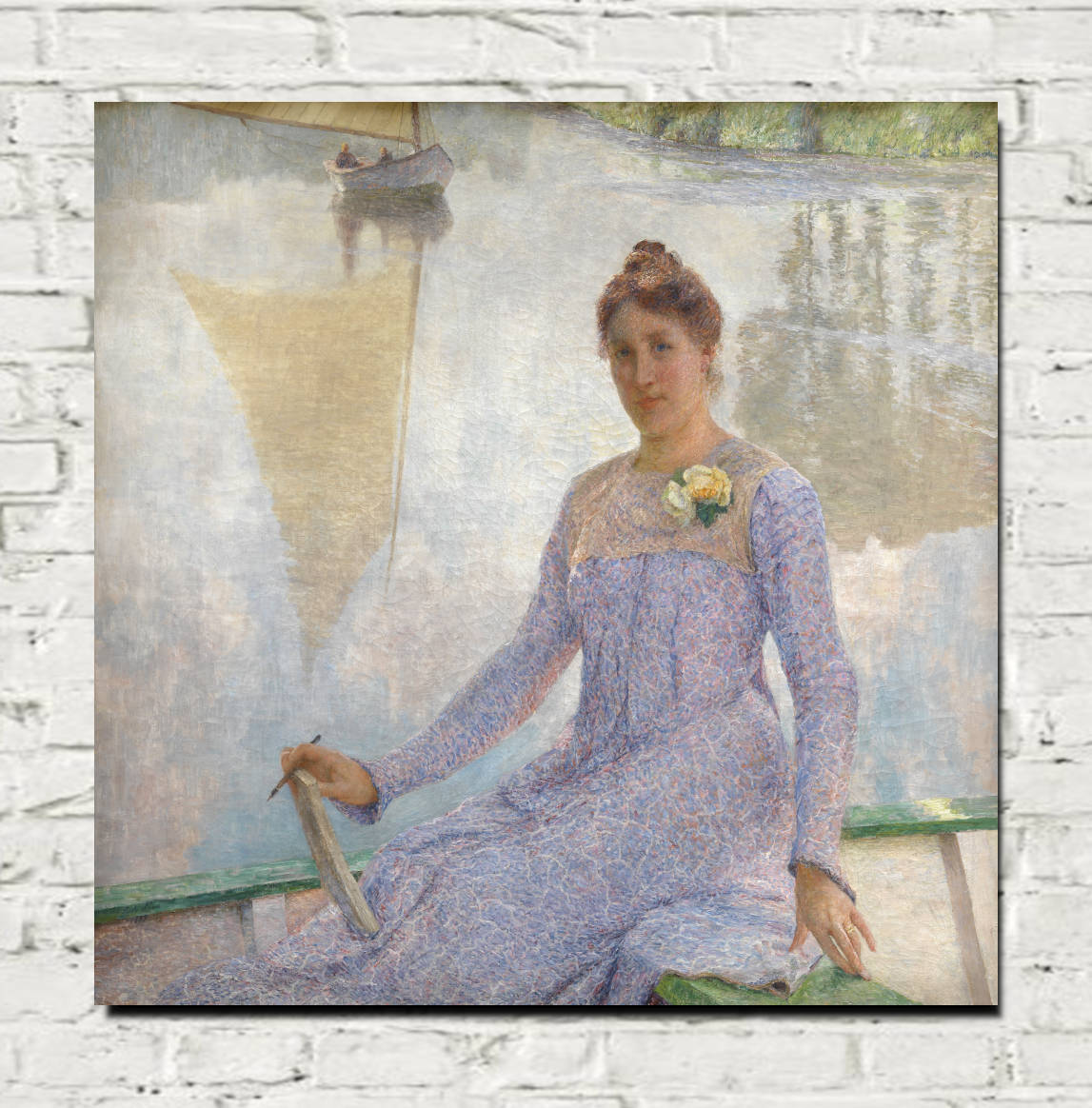 Emile Claus Print, Portrait of Anna de Weert (1899)