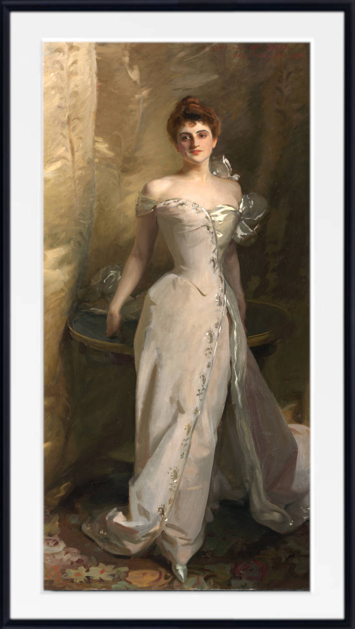 John Singer Sargent Print, Portrait of Lisa Colt Curtis (1898)