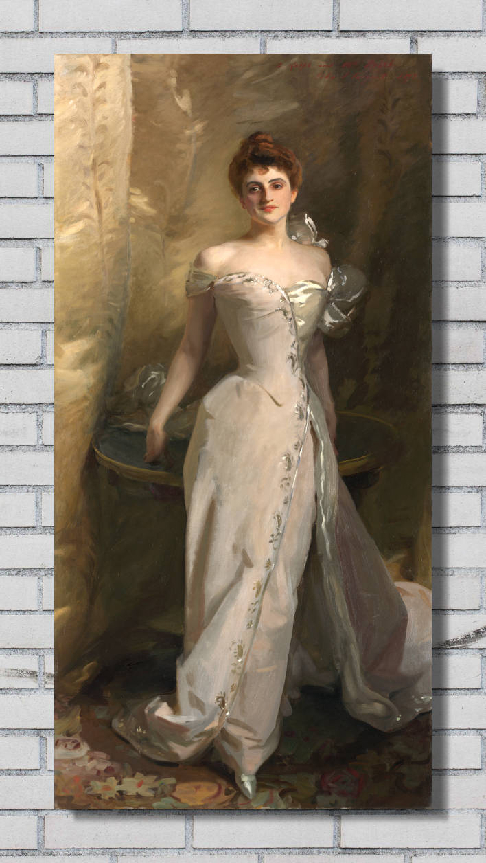 John Singer Sargent Print, Portrait of Lisa Colt Curtis (1898)