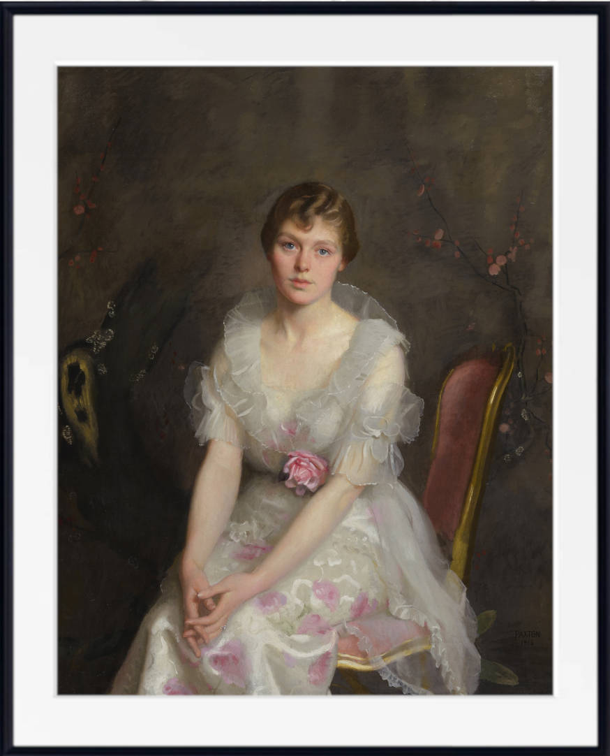 William McGregor Paxton Print, Louise Converse (Mrs. Junius S. Morgan III)