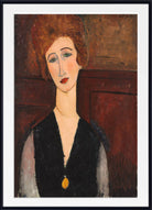 Amedeo Modigliani Wall Art Print : Portrait of a Woman (c. 1917)