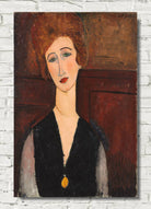 Amedeo Modigliani Wall Art Print : Portrait of a Woman (c. 1917)