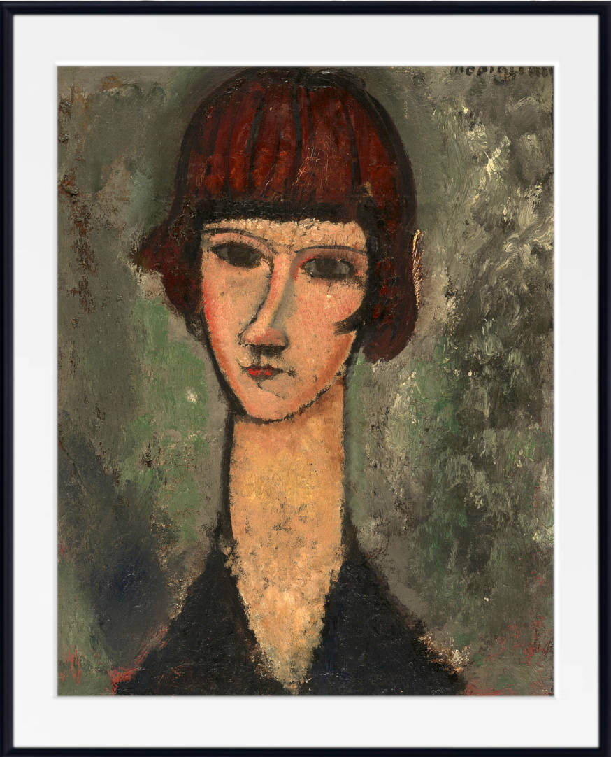 Amedeo Modigliani Wall Art Print, Portrait of a Woman (c. 1917)