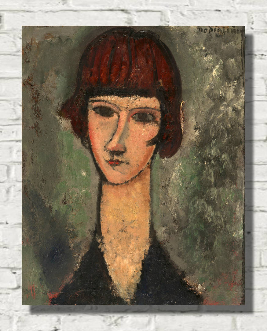 Amedeo Modigliani Wall Art Print, Portrait of a Woman (c. 1917)