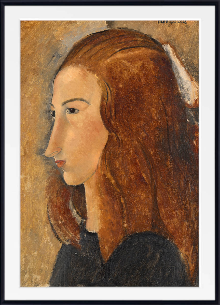 Amedeo Modigliani Wall Art Print : Portrait of a Young Woman (1918)