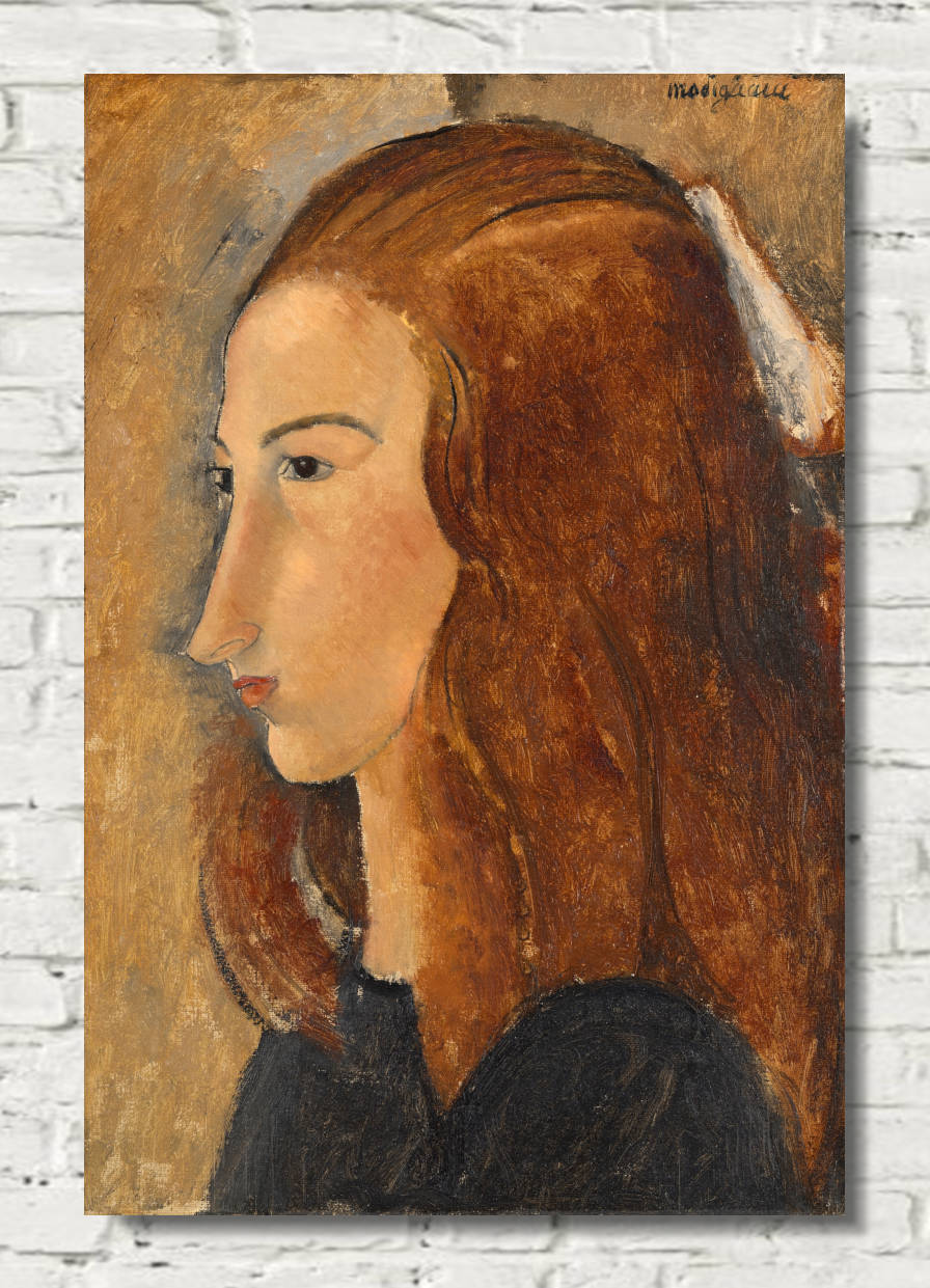 Amedeo Modigliani Wall Art Print : Portrait of a Young Woman (1918)