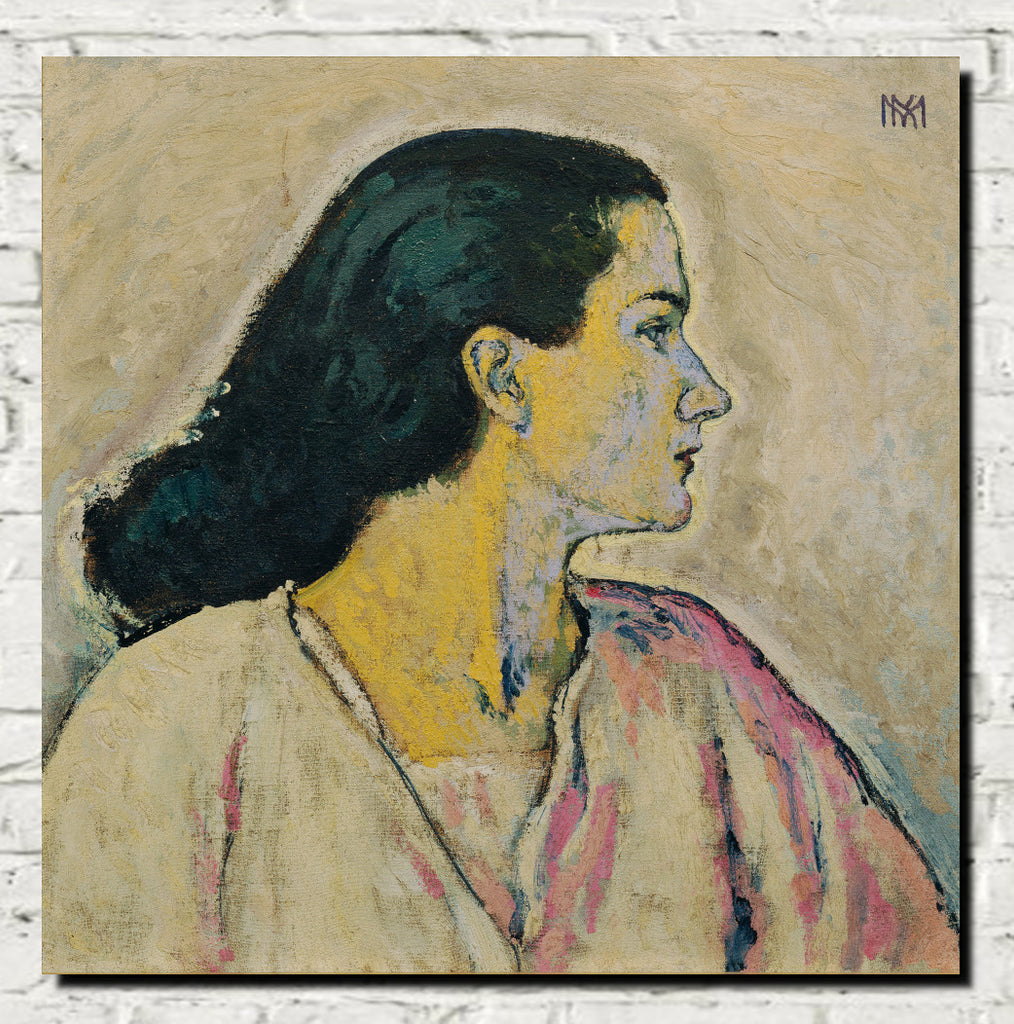 Portrait of a woman in profile, Koloman Moser