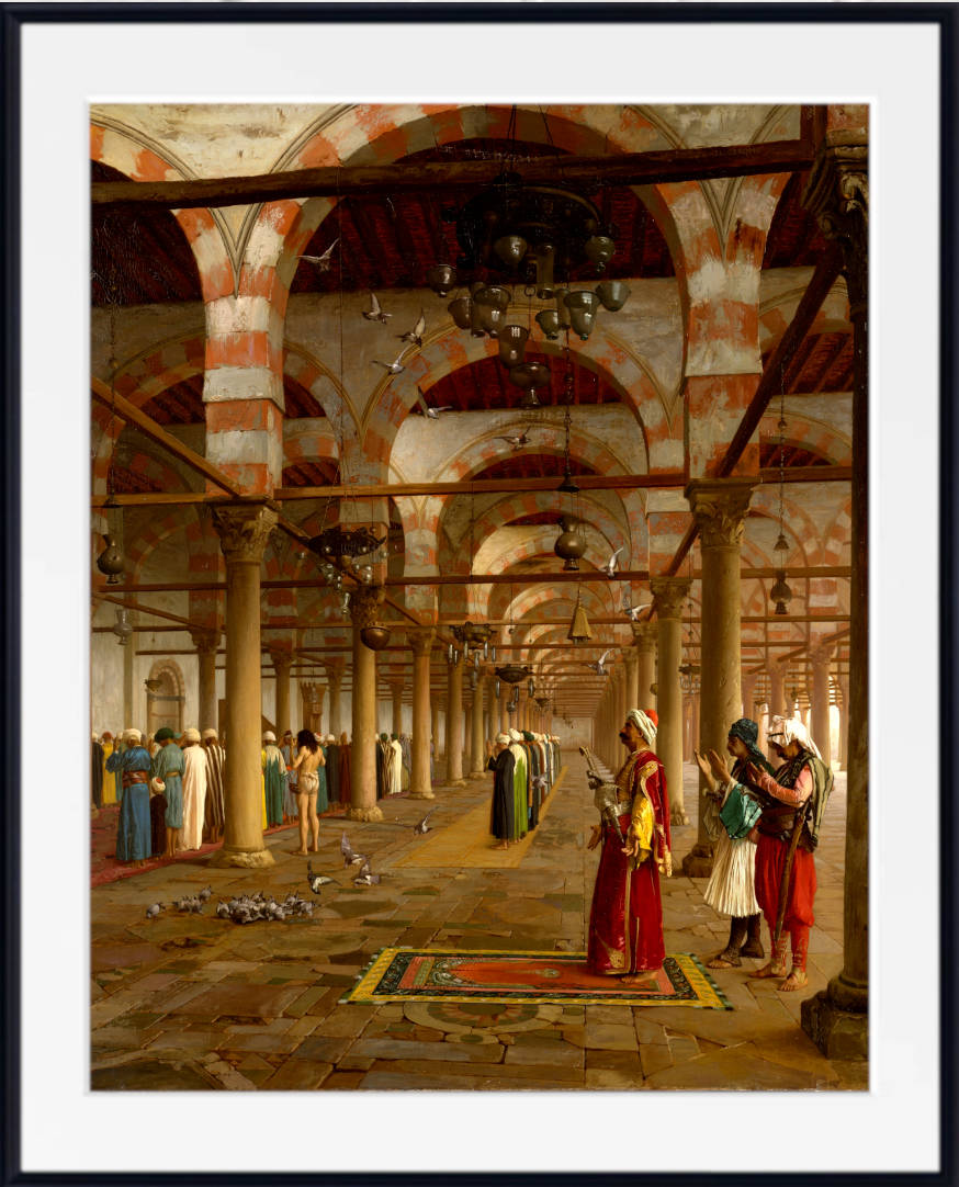 Jean-Léon Gérôme Fine Art Print : Prayer in the Mosque