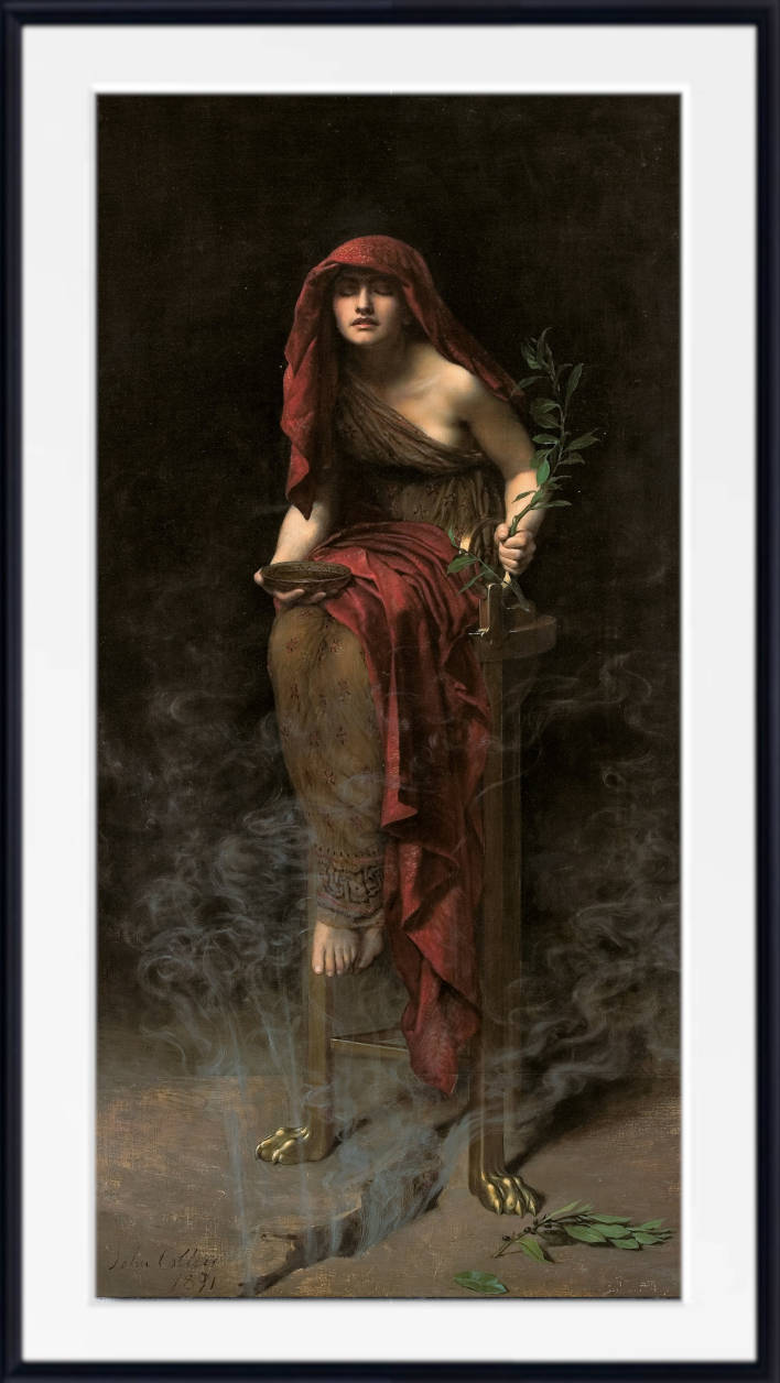 John Collier Print, Priestess of Delphi (1891)