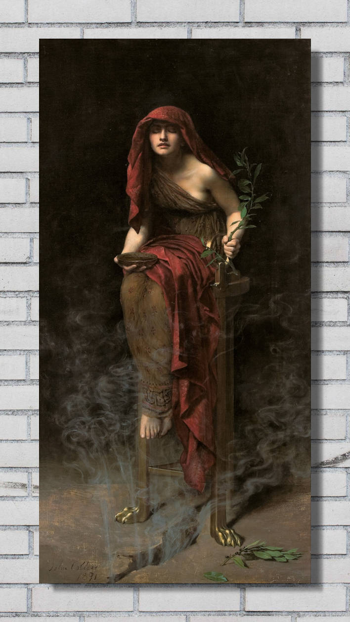 John Collier Print, Priestess of Delphi (1891)