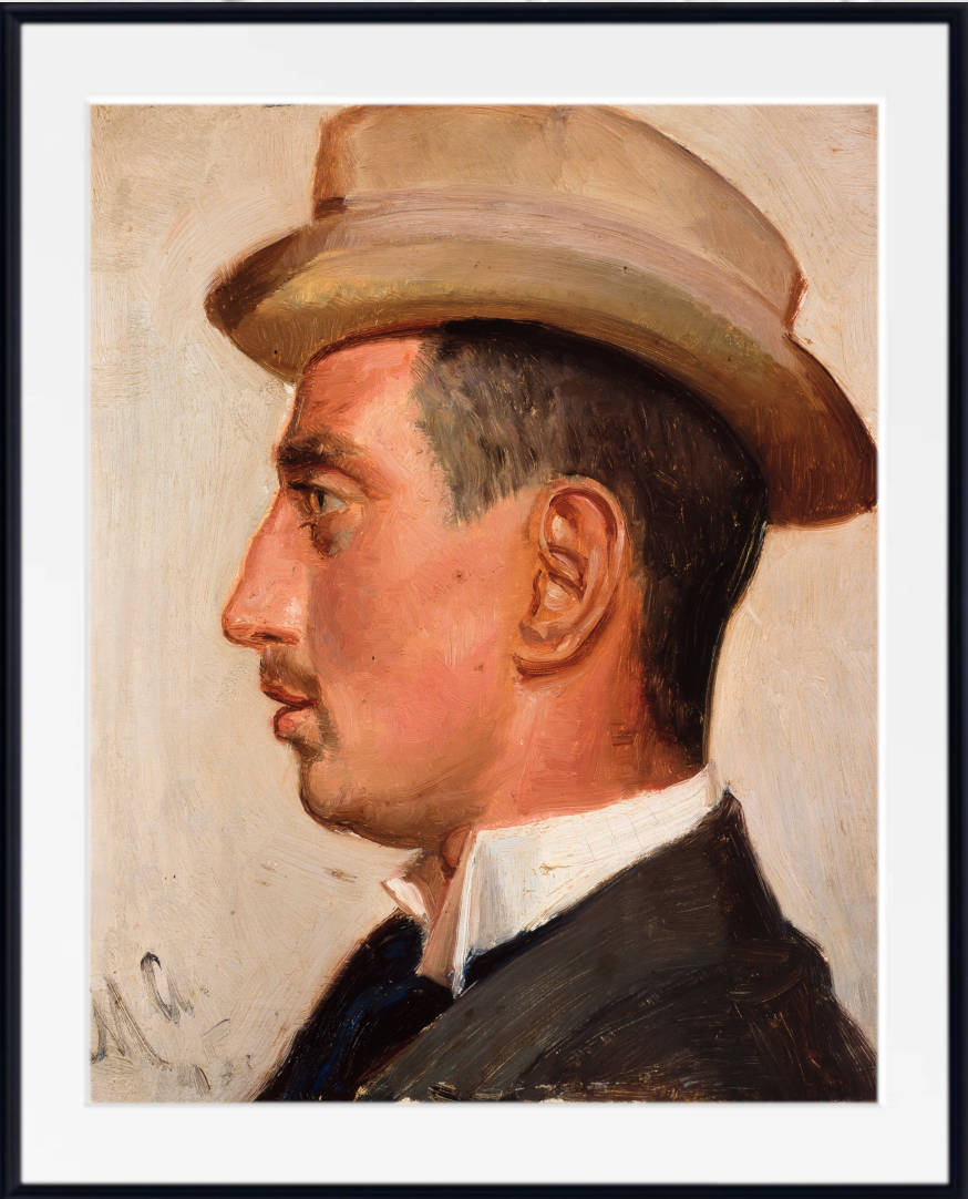 Michael Ancher Fine Art Print, Portrait of Nils Hansteen