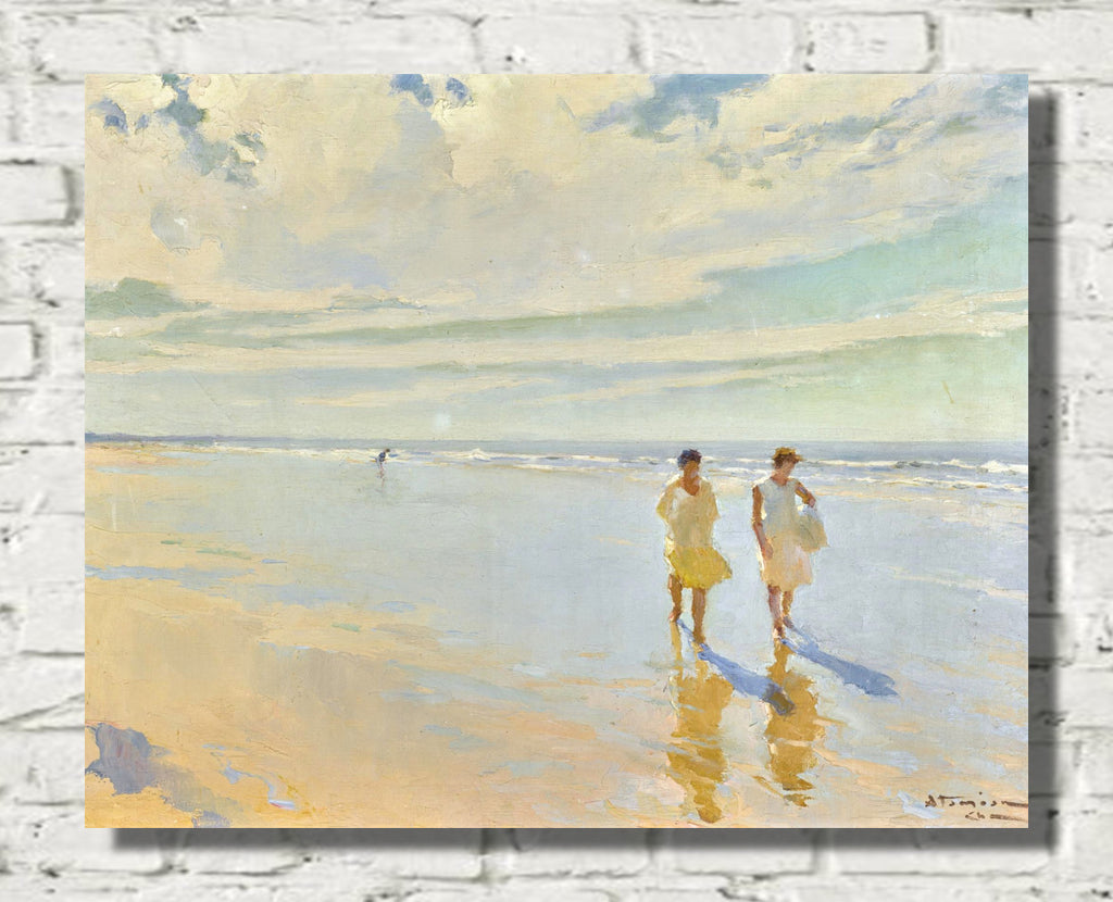 Promenade on the Beach by Charles Atamian