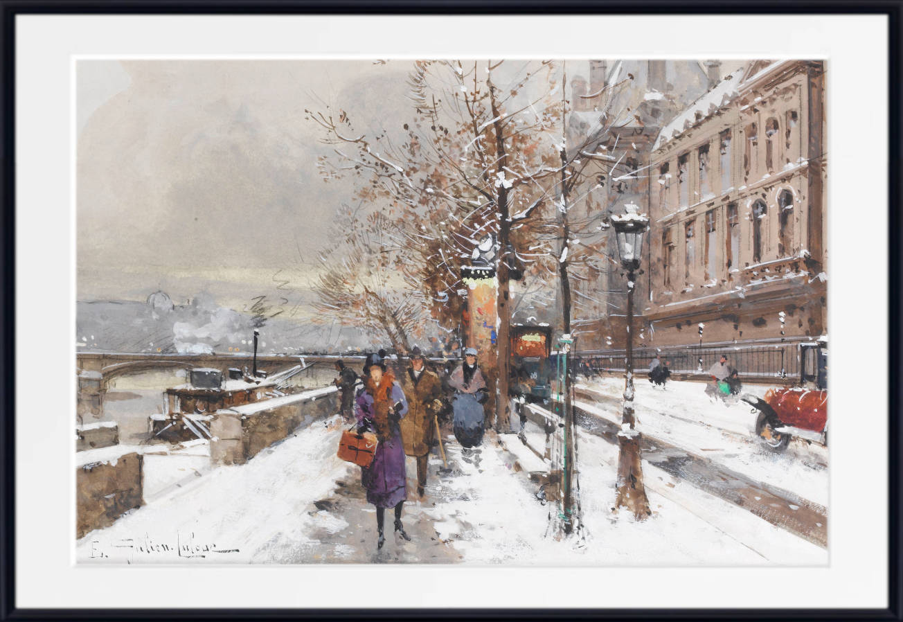 Eugène Galien-Laloue Fine Art Print : Paris, Quai d'Orsay