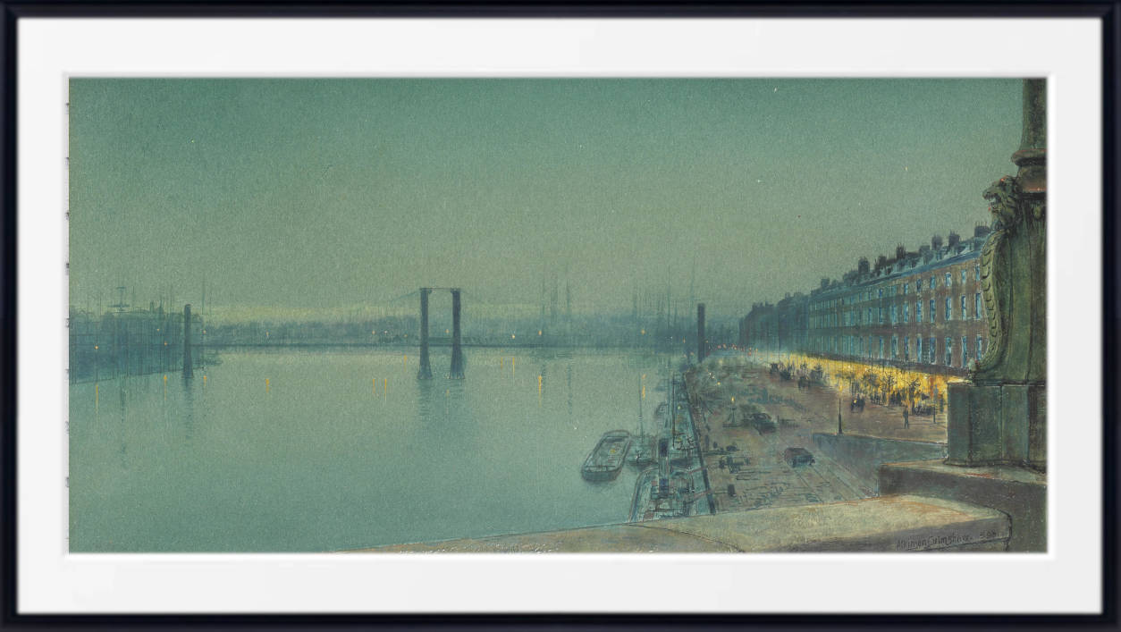 John Atkinson Grimshaw Print: Quai de Paris Rouen