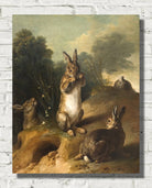 Alexandre Desportes Print, Rabbits (1720-1729))