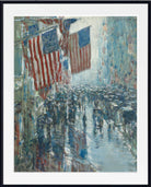 Frederick Childe Hassam Print : Rainy Day, Fifth Avenue (1916)