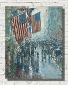 Frederick Childe Hassam Print : Rainy Day, Fifth Avenue (1916)