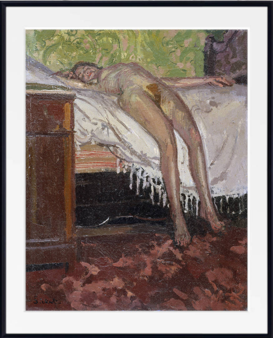 Walter Sickert Print, Reclining Nude