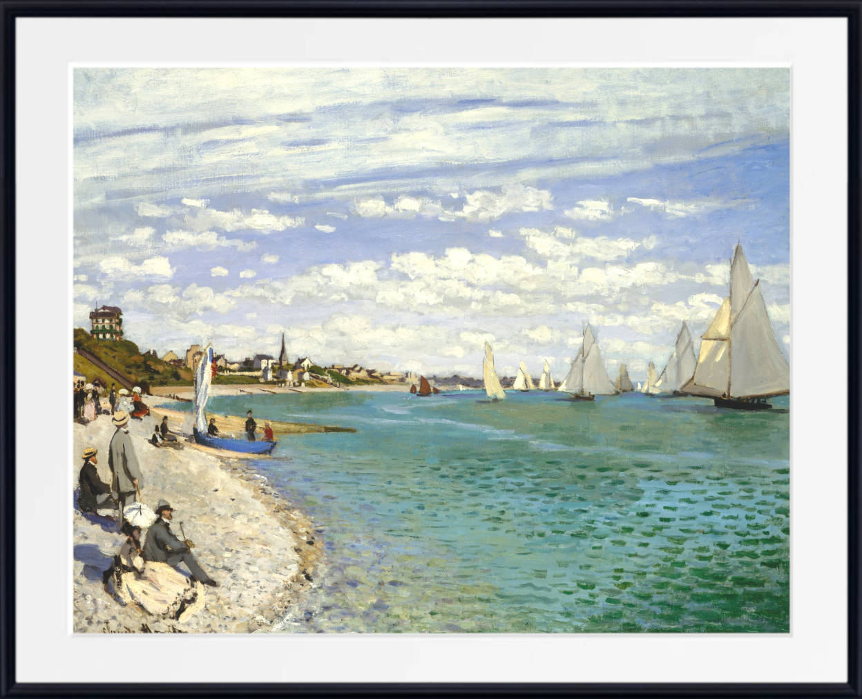 Claude Monet Fine Art Print, Regatta at Sainte-Adresse