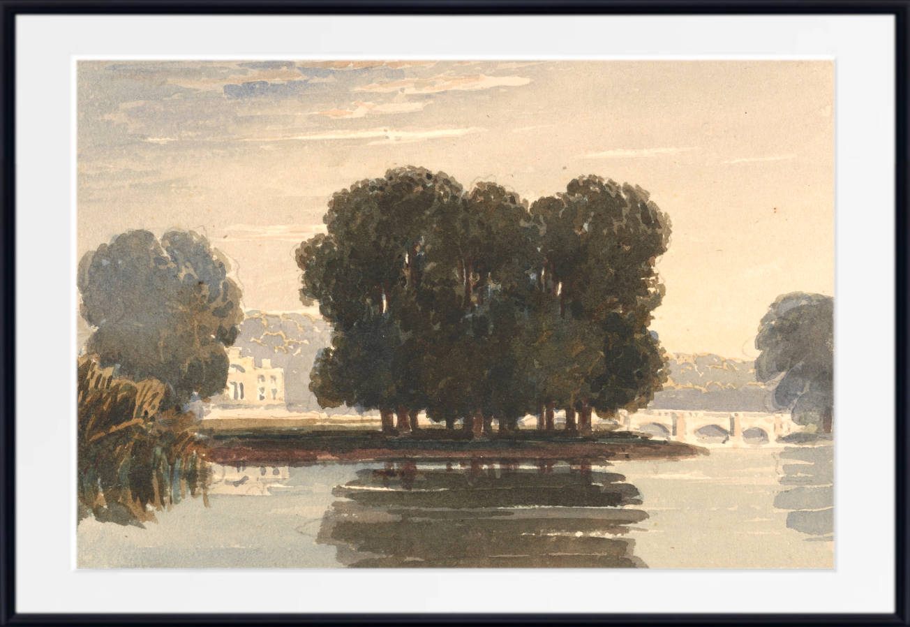 David Cox Print, Richmond Bridge