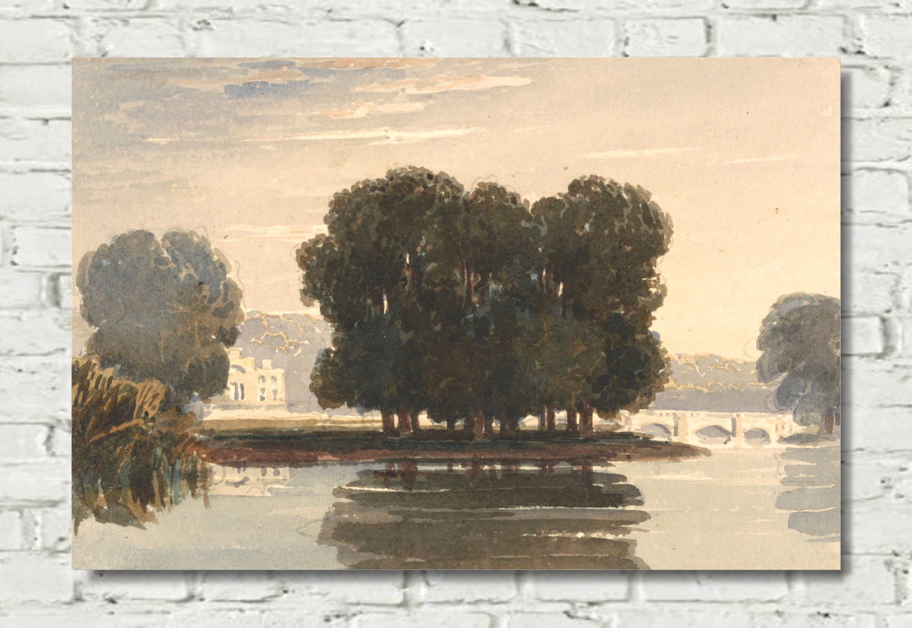 David Cox Print, Richmond Bridge