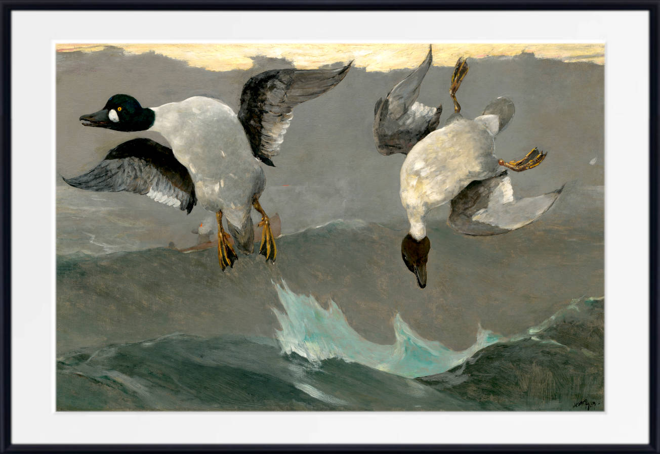 Winslow Homer Fine Art Print :  Right and Left