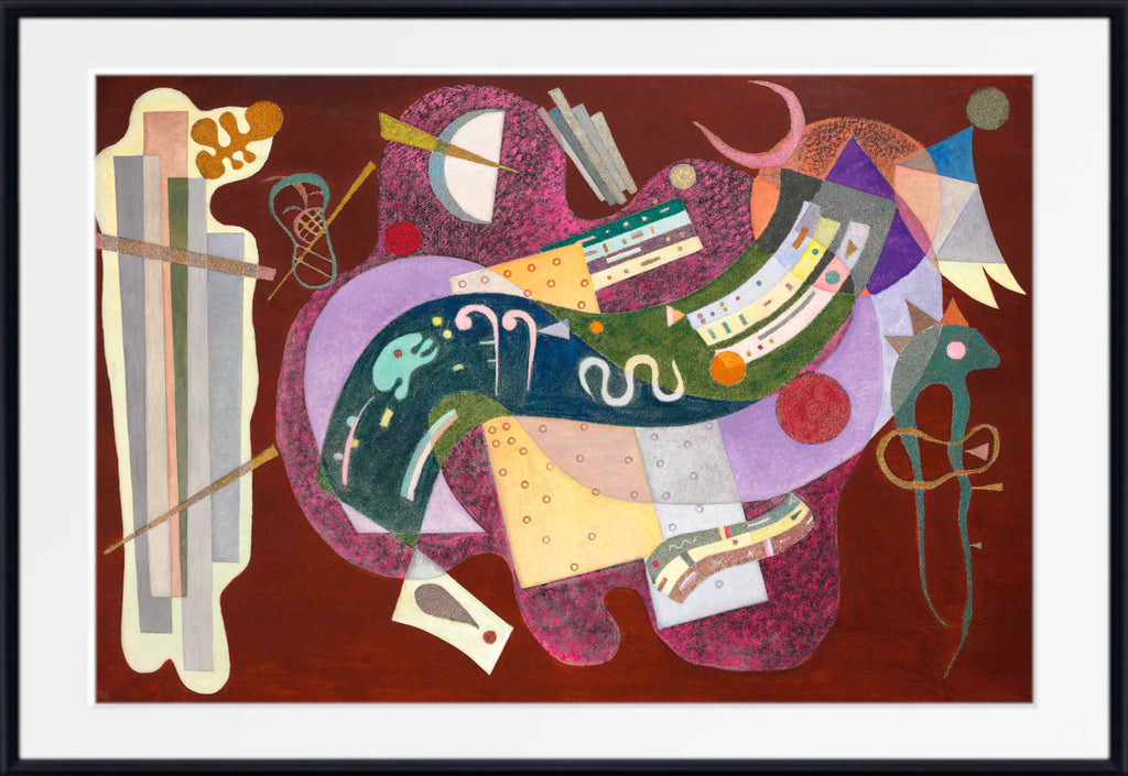 Rigid and curved, Wassily Kandinsky Abstract Fine Art Print