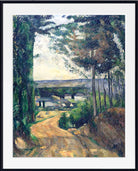 Paul Cézanne Print, Road leading to the lake (1880)